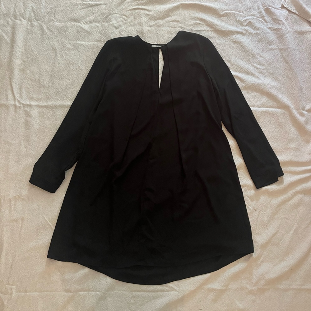 krissa black swing dress
